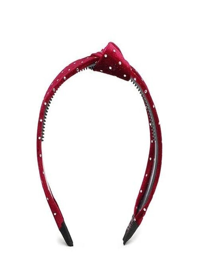 VSAKSH Multicolor Knotted Headbands Pearl Headband Wide Top Knot Turban Hair Bands Vintage Velvet Leopard Print Hair Hoops Headbands for Women Girls (Random Color) - Image 2