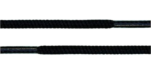 BCB Wear Round Shoelaces 3/16" Thick Solid Colors for All Shoe Types Several Lengths (Black-54) - Image 2