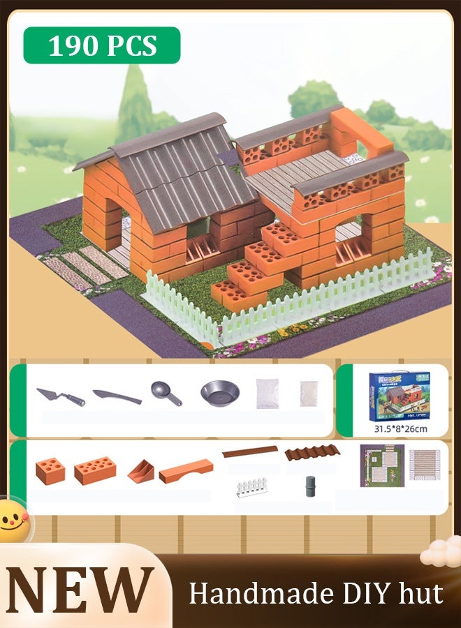 Joudiplay little bricklayer children's handmade DIY hut cover  - Image 1