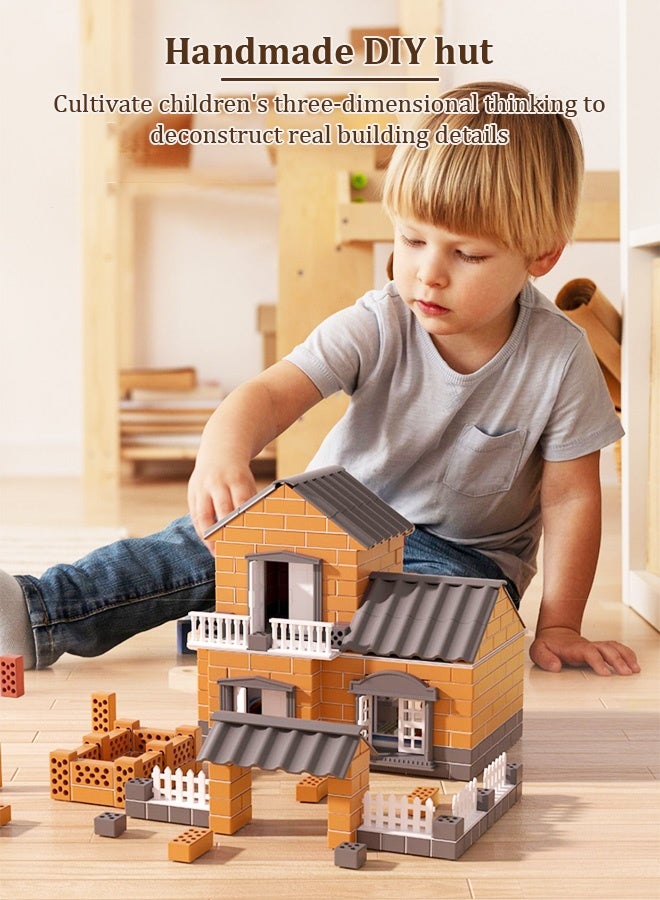 Joudiplay little bricklayer children's handmade DIY hut cover  - Image 3
