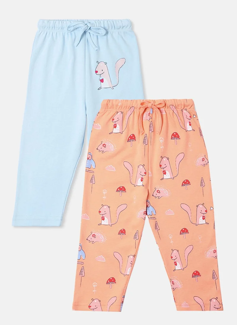 نوتيناتي Nautinati Infants' Pack of 2 Cotton Printed Track Pants