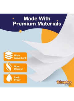 Inspire Ultra Dimples Diaper Booster Pads, One Size Fits All, 42 Count, Unisex-Babies  - Image 5