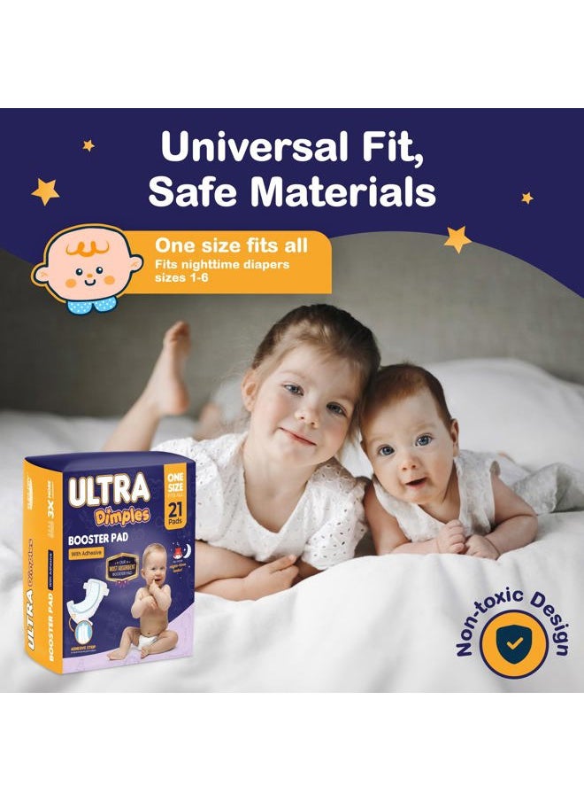 Inspire - Ultra Dimples Diaper Booster Pads, One Size Fits All, 42 Count, Unisex-Babies - Image 1