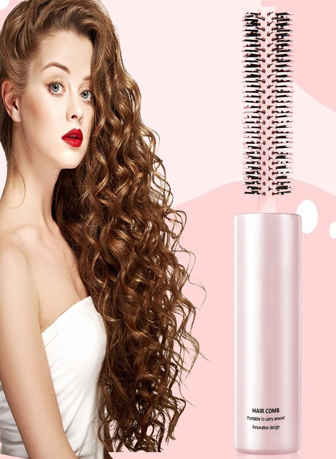 CANIPHA Round Travel Brush for Blow Drying, Styling, Curling, and Straightening - For Thick, Thin, and Curly Hair (Wet & Dry Use), Pink - Image 5