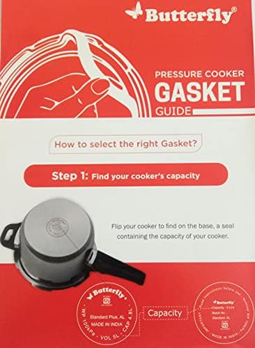 Butterfly Sub Junior-U Pressure Pan Gasket (2/3 Litres Capacity), Rubber, Black - Image 5