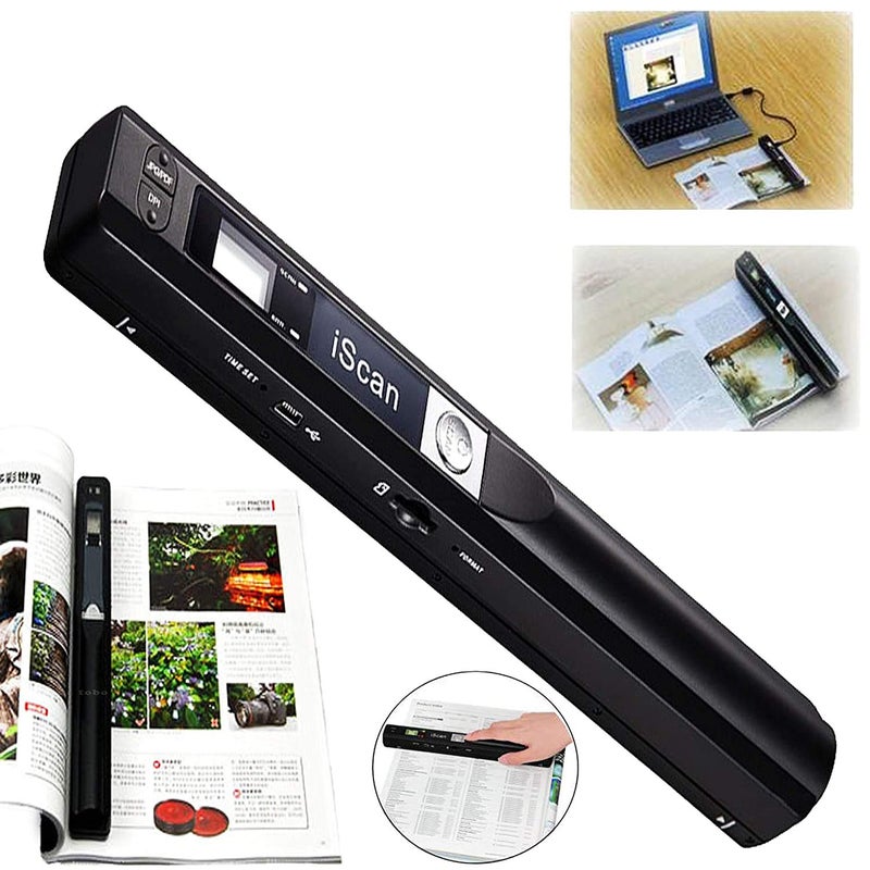 Microware Portable Scanner iSCAN 900 DPI A4 Document Scanner Handheld for Business, Photo, Picture, Receipts, Books, JPG/PDF Format Selection, Micro SD Card Hand Scanner - Image 2