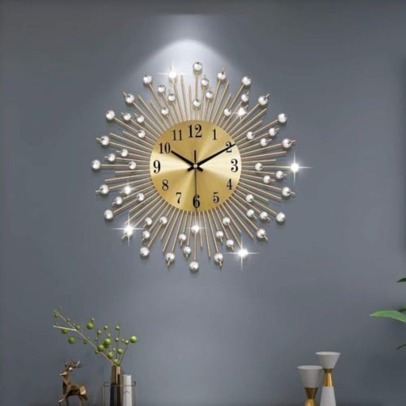 Wall Clock - 14.96 Inch 38 cm Modern Battery Operated Wall Clocks Silent Non Ticking Small Analog Clock for Living Room Office Home Bedroom Kitchen Bathroom - Image 1