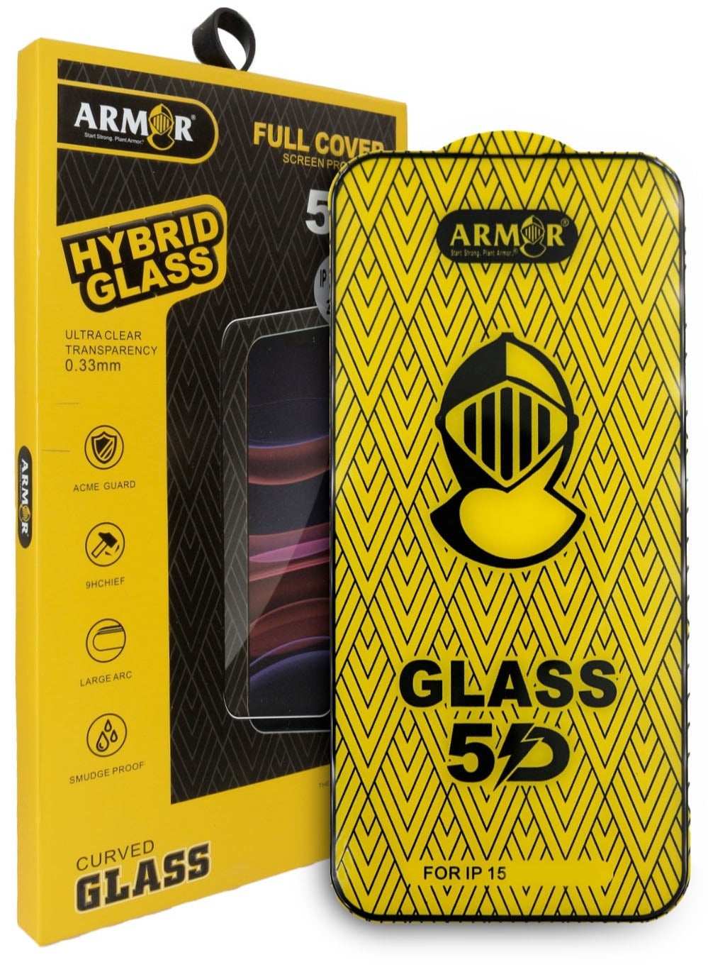 أرمور Armor Tempered Glass Screen Protector For Apple iPhone 15 Pro