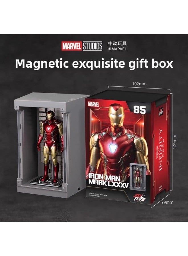 China Moving Toy 4 Iron Man Gnaku Luminous Suit Hand-held Manwei Genuine Gift MK43 Wholesale-Color:【garnaku】 4inch -mk4 - Image 4