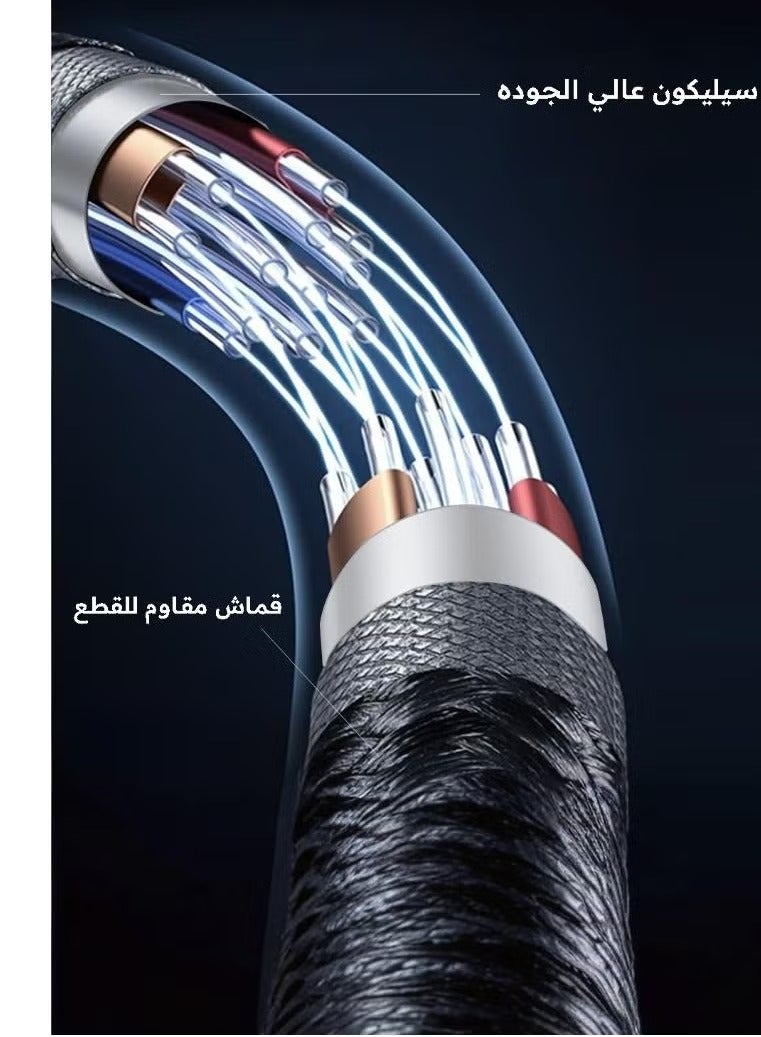 SONIC JEEM Sonic Game 100W PD TYPE-C LIGHTNING Charging Cable, Digital Display, 1m Length, Black - Image 4