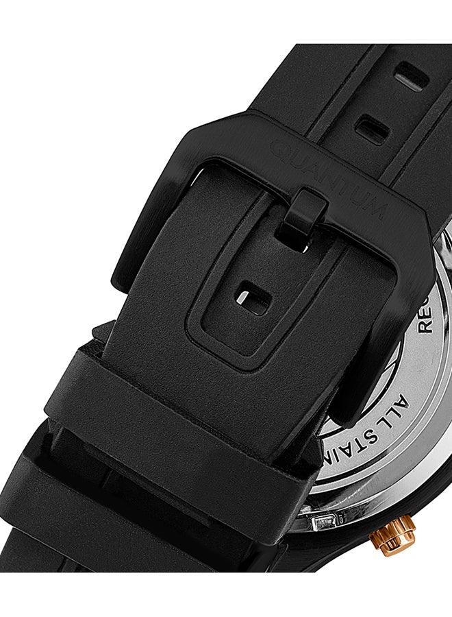 Quantum Men's Silicone Chronograph Watch PWG773.651 - 48 mm - Image 3