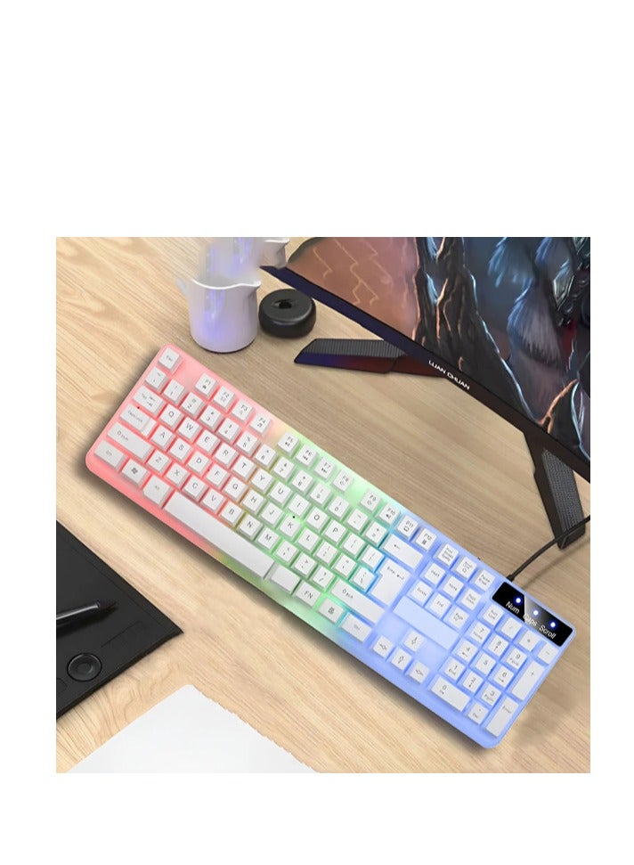 Gamma K-510 Wired Rainbow Gaming Keyboard English & Arabic - Image 3