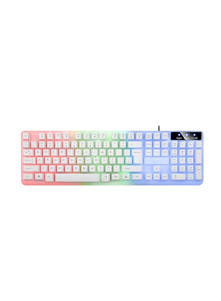 Gamma K-510 Wired Rainbow Gaming Keyboard English & Arabic - Image 1