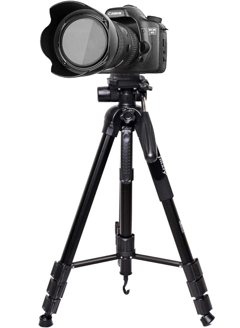 Jmary KP-2264 Professional Aluminium Tripod Monopod for All DSLR Cameras (Black) - Image 1