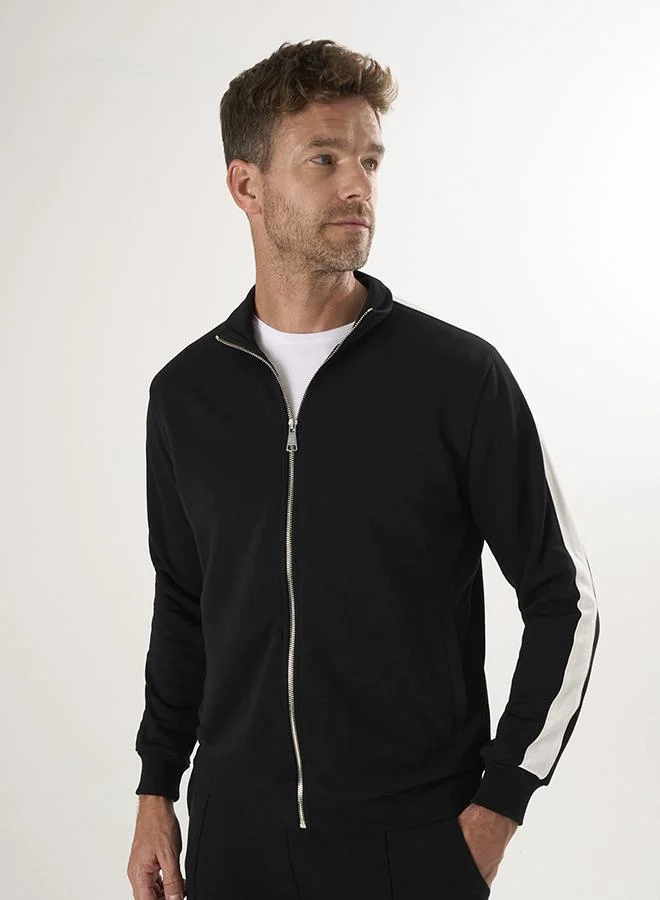 High collar full zip Sweatshirt