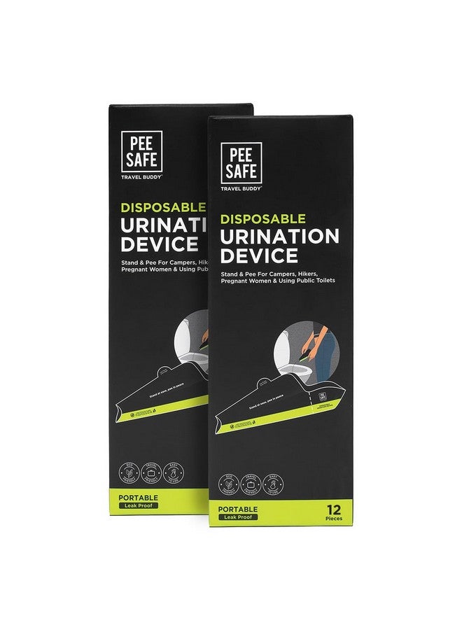 PEESAFE Pee Safe Foldable & Disposable Female Urination Device - 24 Units | For Women, Pregnant Women, Joint Pain Patients & Travelers | Easy To Carry | Reduces The Risk Of Uti  - Image 1