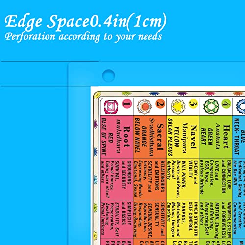 Deyimmei 2pcs chakra chart cards wheel wall hanging decor art print for beginners small artwork and self care journal (8x11 in) Double-sided printing… - Image 5