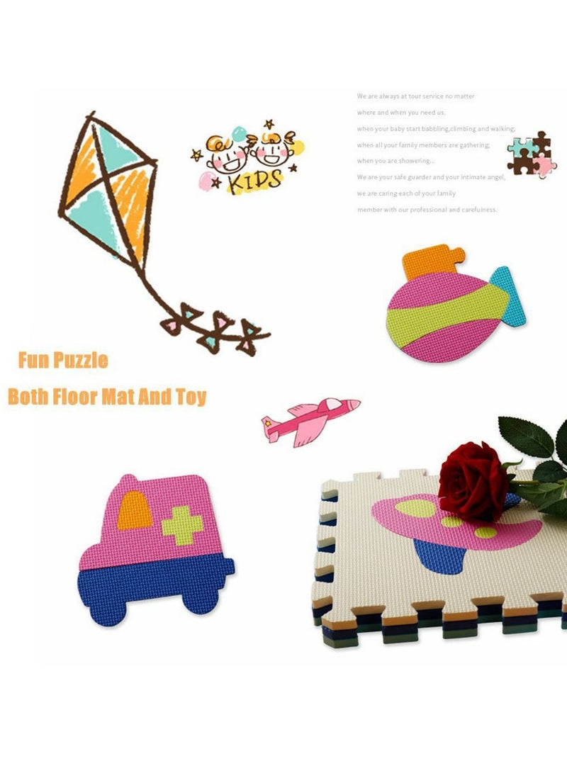 Cool Baby COOLBABY Fun Little Toys Baby Play Mat With Playpen Baby Play Mat EVA Foam Puzzle Mat Set Of 25 Waterproof Baby Crawl Mats For Home Playroom Perfect Toddler Playroom Crawl Play Mat - Image 4