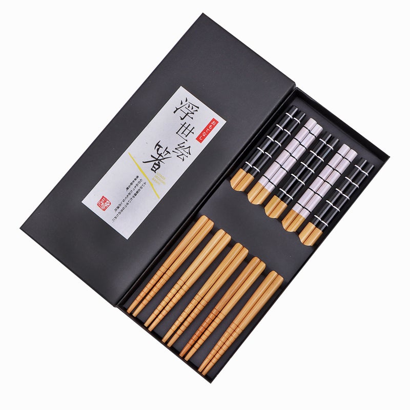 Blue Chopsticks Home Quality Bamboo Chopsticks Creative Gift Chopsticks Japanese Style Fresh Style Pattern Factory - Image 1