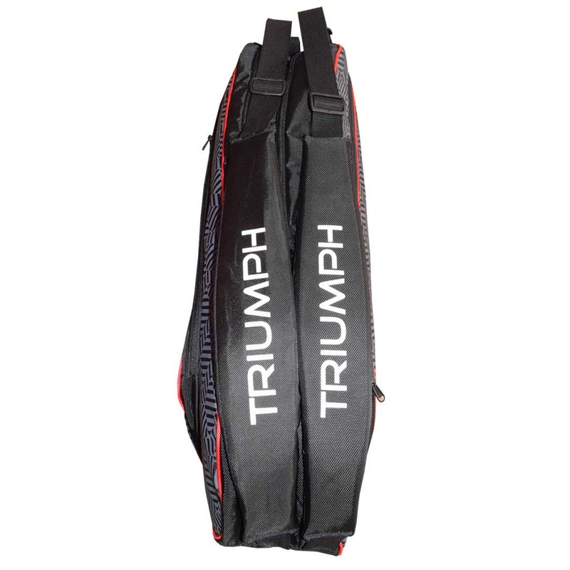 TRIUMPH Pride 6R Tennis Kit Bag Black/Red - Image 3