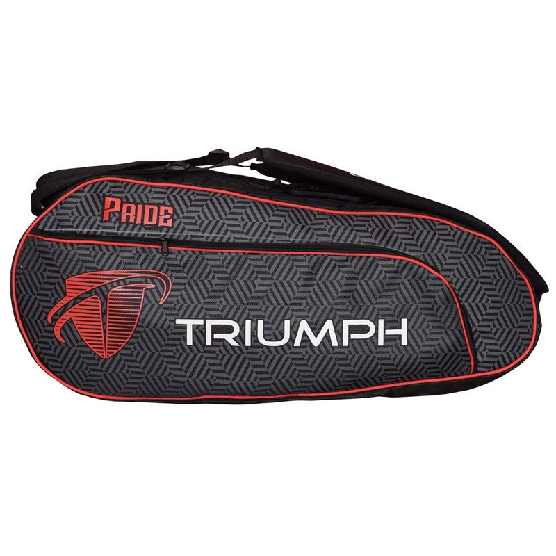 TRIUMPH Pride 6R Tennis Kit Bag Black/Red - Image 1