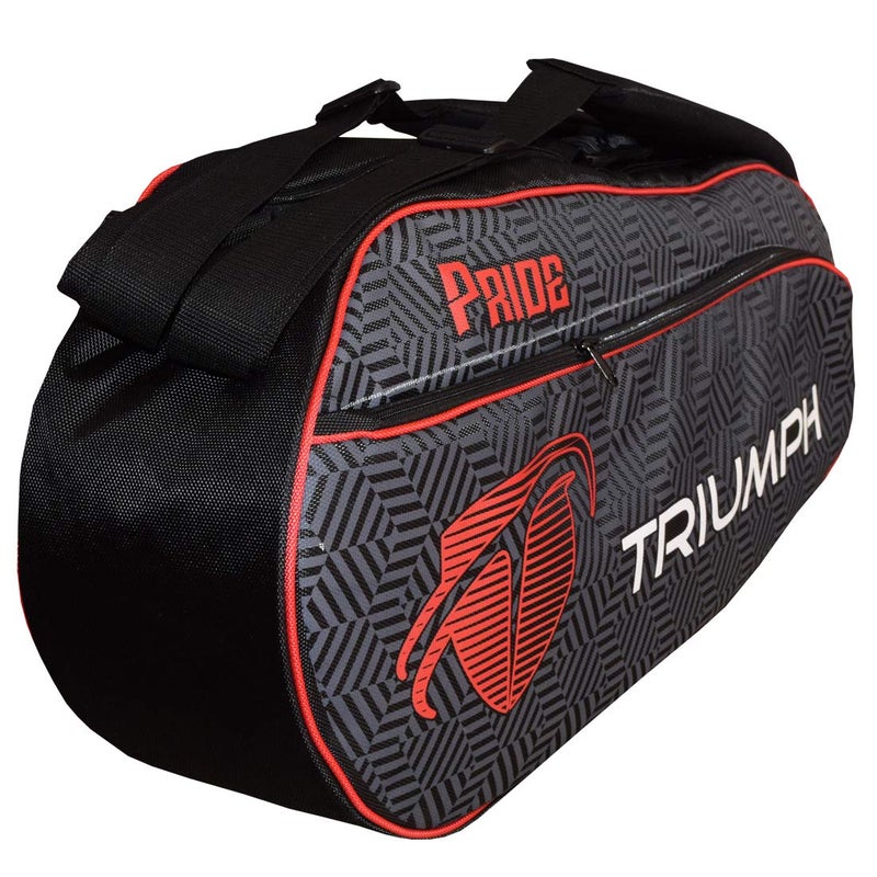 TRIUMPH Pride 6R Tennis Kit Bag Black/Red - Image 4