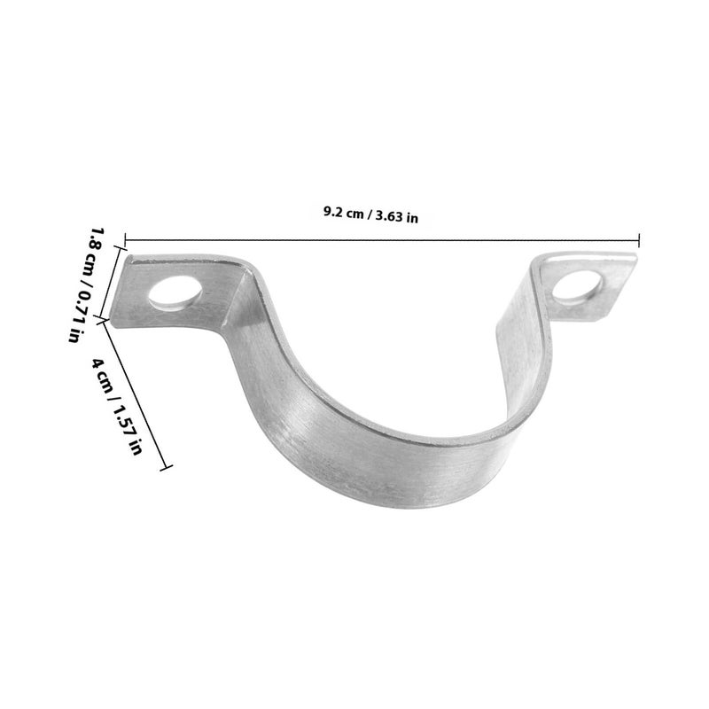Galvanized Heavy Duty U Shaped Pipe Clamp Straps 43mm Inner Diameter For Wall Mounting - Image 3