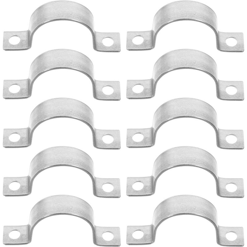 Galvanized Heavy Duty U Shaped Pipe Clamp Straps 43mm Inner Diameter For Wall Mounting - Image 2
