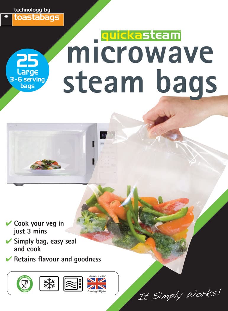 Microwave Steam Bags  25 Pack