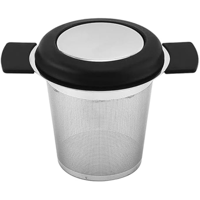 CENPEK Tea Strainer 2Pcs Fine Mesh Tea Infuser Loose Tea Infuser With Heat Proof Silicone Handles Tea Coffee Filter Strainer For Tea Cups Teapots Mugs - Image 3