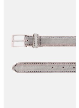 Tchibo Women Leather Belt, Grey  - Image 2