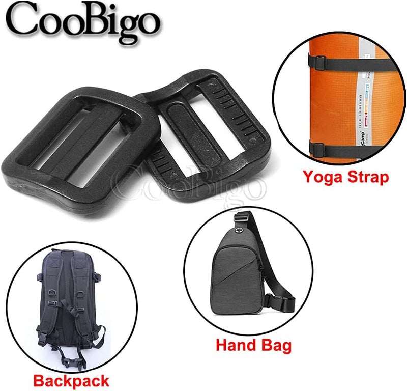 CooBigo 12 حزمة من المشابك البلاستيكية للأحزمة 3/4 بوصة ثلاثية الانزلاق - Image 4