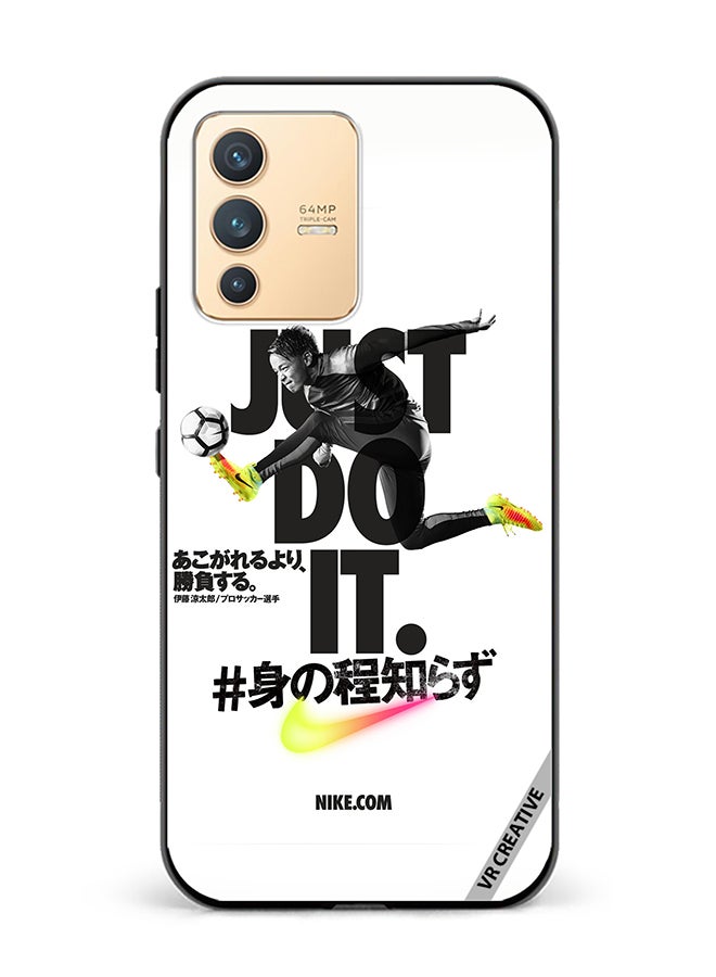VR CREATIVE Protective Case Cover For Vivo V23 5G Nike Just Do It Design Multicolour - Image 1