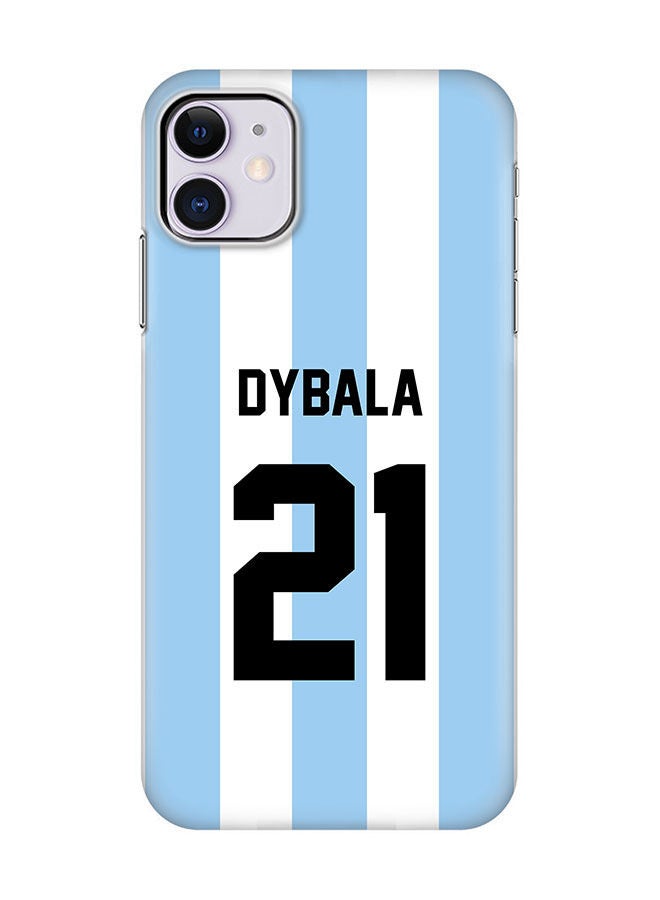 Stylizedd Slim Cover for Apple iPhone 11 Case Snap Classic Series Mobile Cover Hard PC Shield Matte Finish Print -Argentina-Player-Dybala - Image 1