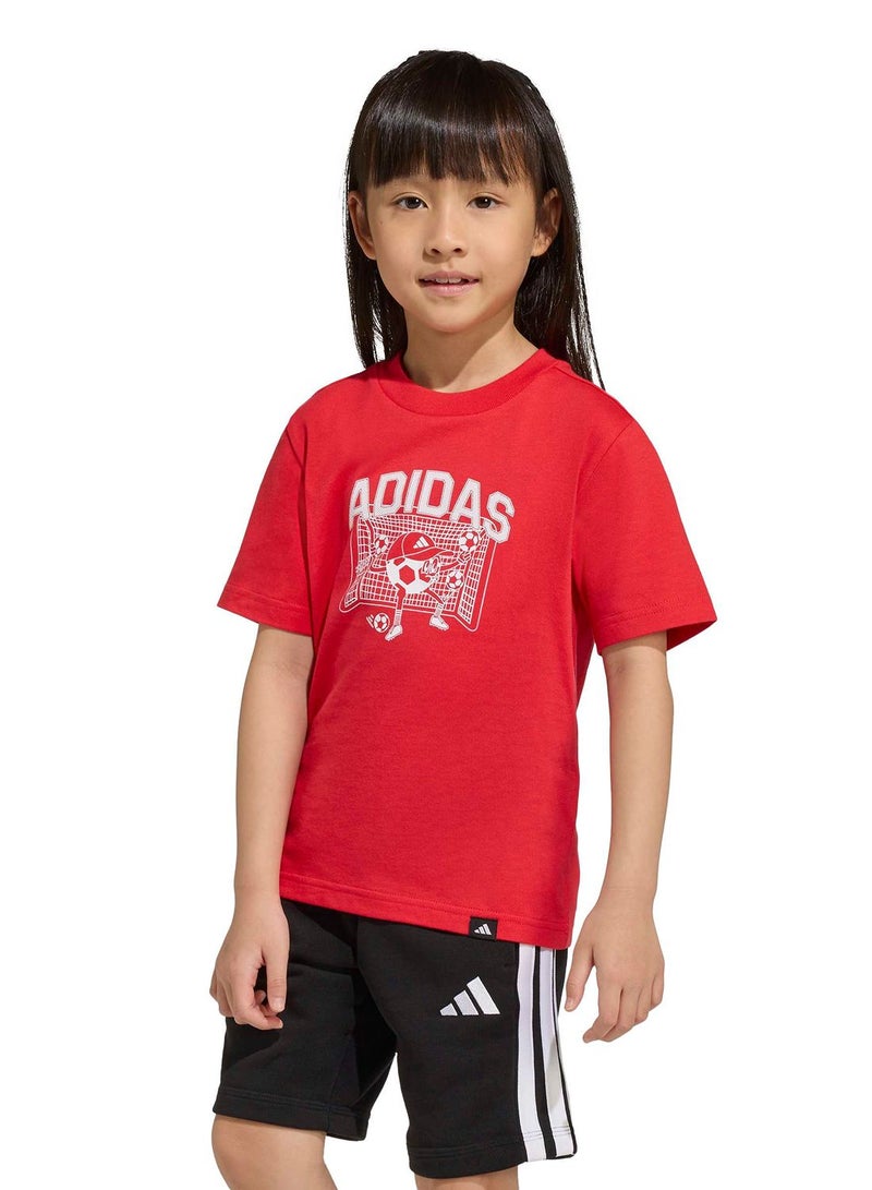 Adidas Football Graphic T-Shirt Kids - Image 1