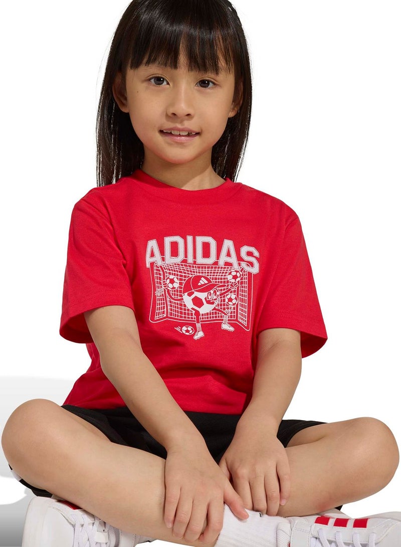 Adidas Football Graphic T-Shirt Kids - Image 3