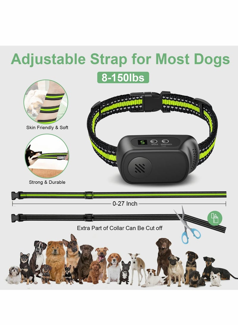 KASTWAVE Rechargeable Dog Bark Collar with Beep Vibration and Shock, Anti Barking Collar for Small Medium Large Dogs, Humane Dog Training Device with 5 Adjustable Sensitivity Levels  - Image 3