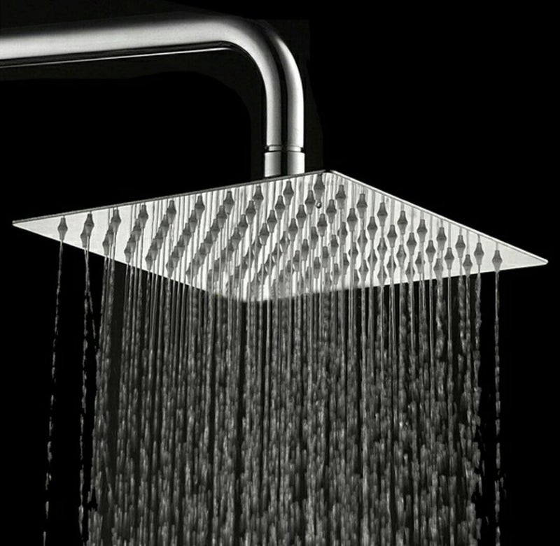 MLD MLD Ultra Slim Head Rain Shower 8 * 8 inch Stainless Steel Without Rod  - Image 1