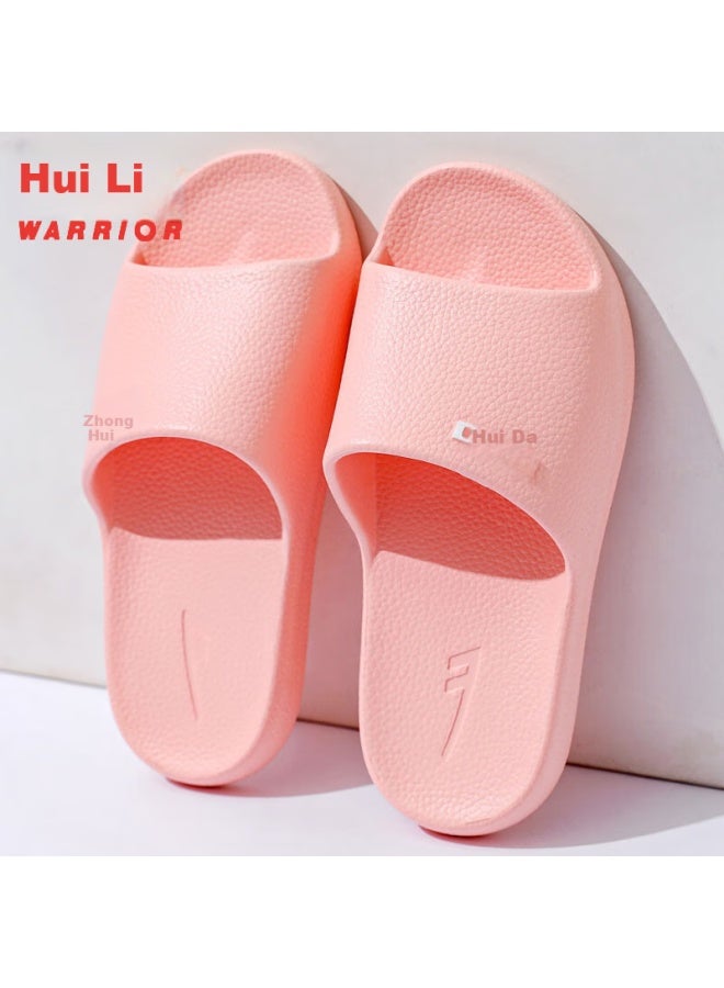 Huili Slippers For Men And Women, Antibacterial Non-slip Bathroom Indoor And Outdoor Wear Soft Elastic Sandals Hl0397 Light Pink Size 36-37