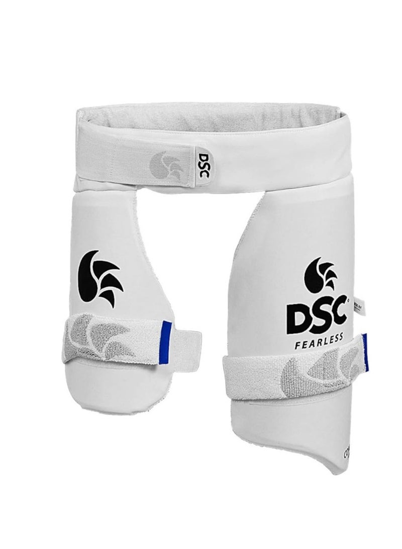 DSC Condor Surge Cricket Thigh Pad | Size: Boys, Right Hand | For Men & Boys | Material: PVC | High Density Foam Inside | Towel Back for Absorption - Image 1