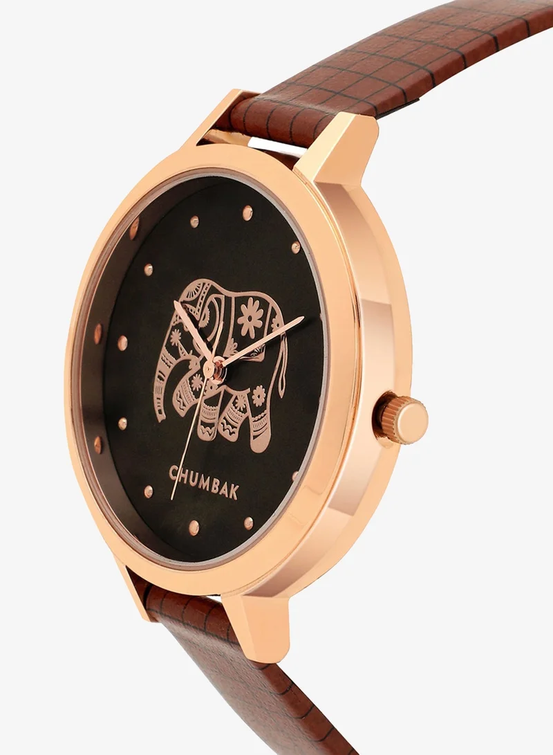 Chumbak  Fantastical Elephant Printed Wrist Watch With Bracelet Set for Women | Best Price UAE