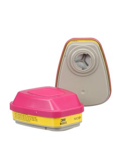 3M 3M P100 Respirator Cartridge/Filter 60923, 1 Pair, Helps Protect Against Organic Vapors, Acid Gases, and Particulates  - Image 1