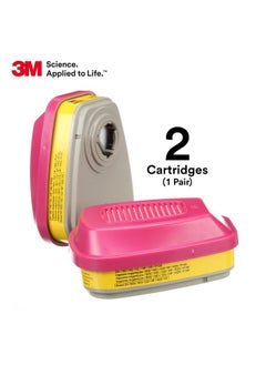 3M 3M P100 Respirator Cartridge/Filter 60923, 1 Pair, Helps Protect Against Organic Vapors, Acid Gases, and Particulates  - Image 4