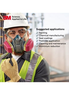 3M 3M P100 Respirator Cartridge/Filter 60923, 1 Pair, Helps Protect Against Organic Vapors, Acid Gases, and Particulates  - Image 5