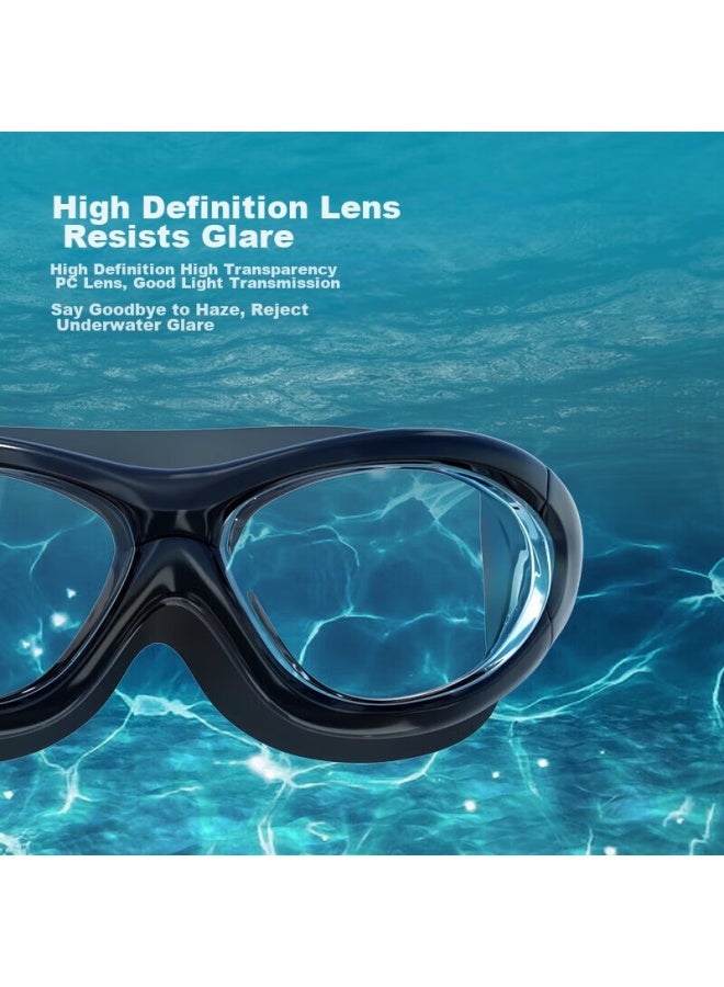 Jettiger Jiehu Swimming Goggles, High-definition Anti-fog, Waterproof Diving Gl For Men And Women, Adult Clear Lens Protective Eyewear - Image 4
