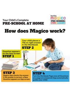 Smartivity Smartivity Magico Fun&Learn Kit. 2.5-5 yrs Jr KG Sr KG Nursery Playgroup NCERT Syllabus. 20 Workbooks 1200+ Activities (Physical + Digital) Blended Learning Through Play Free APP Preschool at Home  - Image 4