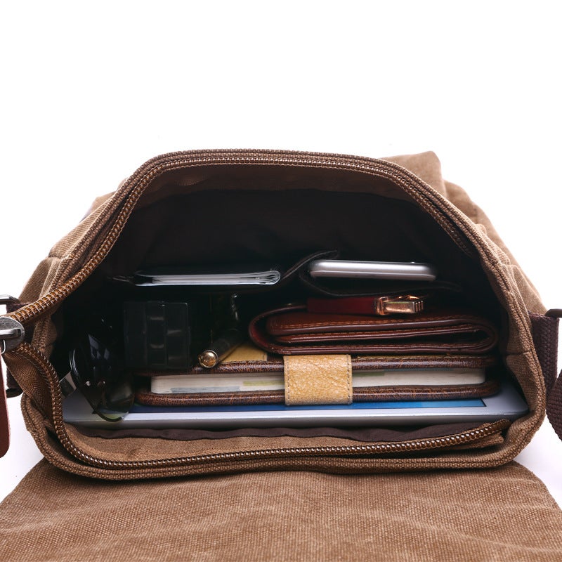New Men'S Korean Style Canvas Bag Men'S Bag Practical Business Shoulder Bag Casual Crossbody Bag Student Schoolbag - Image 5