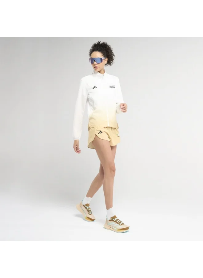 adidas جاكيت الجري الصحراوي للنساء بيج