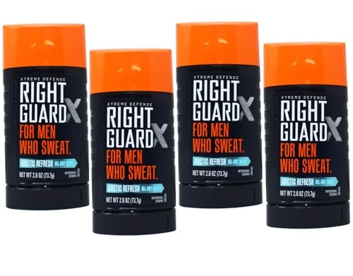 Right Guard Xtreme Defense Antiperspirant Deodorant Arctic Refresh AllDay Scent 26 oz Pack of 4