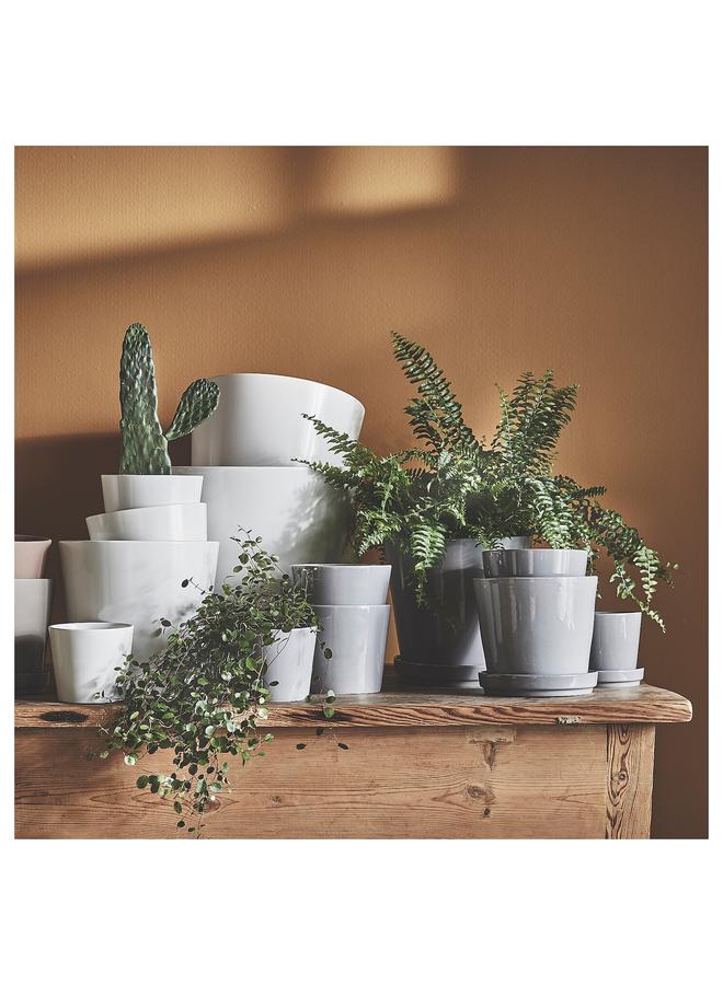 erorex Plant Pot, White, 24 Cm - Image 4